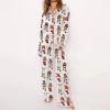 Dachshund Stockings Christmas Satin Pajama Set 2
