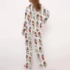Dachshund Stockings Christmas Satin Pajama Set 3