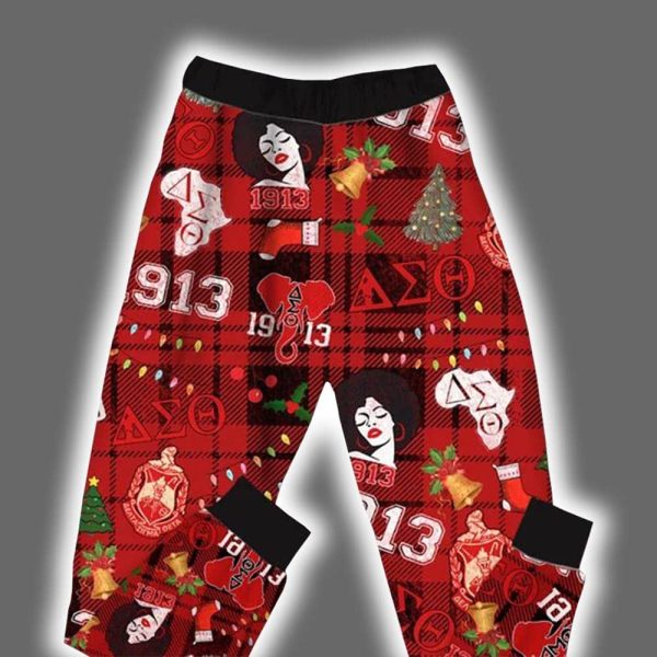 Delta Sigma Theta Merry Christmas Pajama Set 3