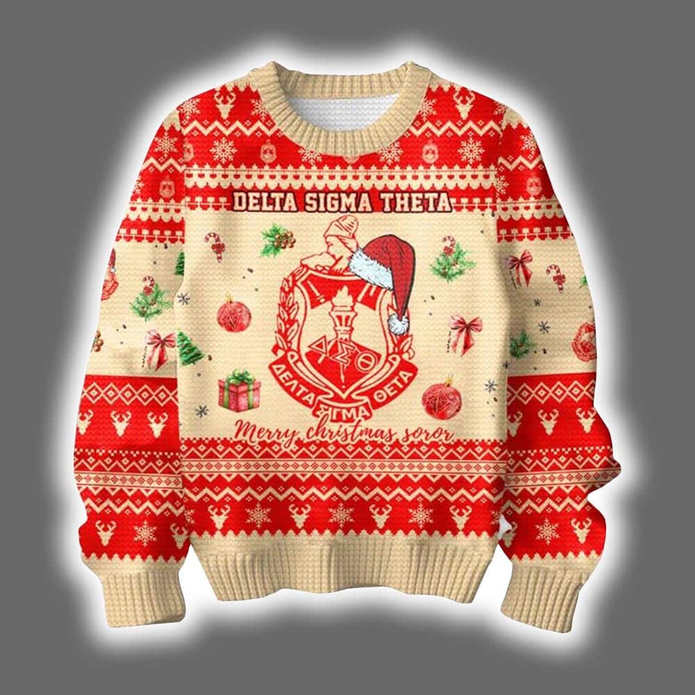 Delta Sigma Theta Ugly Christmas Sweater Delta Sigma Theta Ugly Christmas Sweater