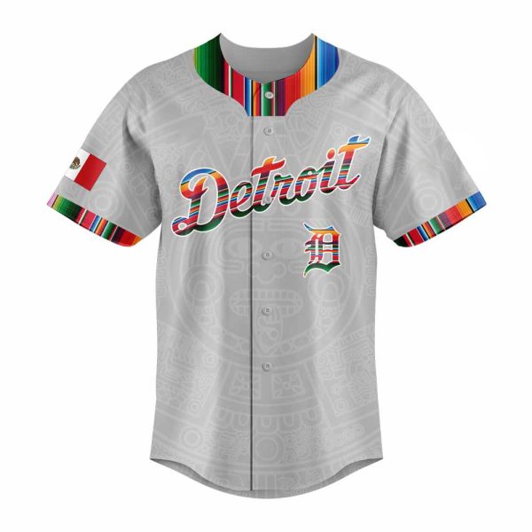 Detroit 2025 Mexican Heritage Night Gray Jersey 2