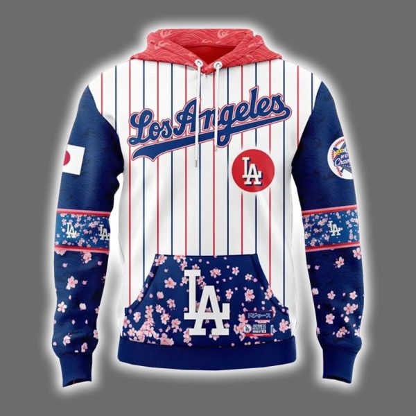Dodgers Cherry Blossom Japanese Heritage Night Hoodie 2025 2