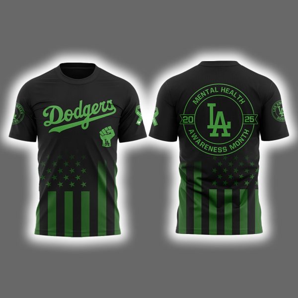 Dodgers Mental Health Awareness Month 2025 Shirt