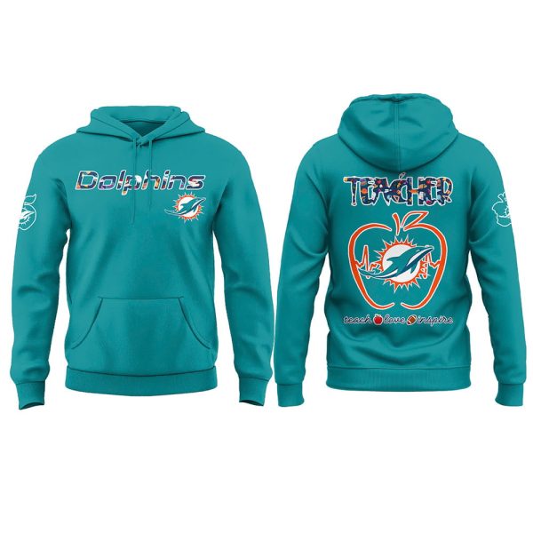 Dolphins Teacher Appreciation 2025 Hoodie Joggers Cap