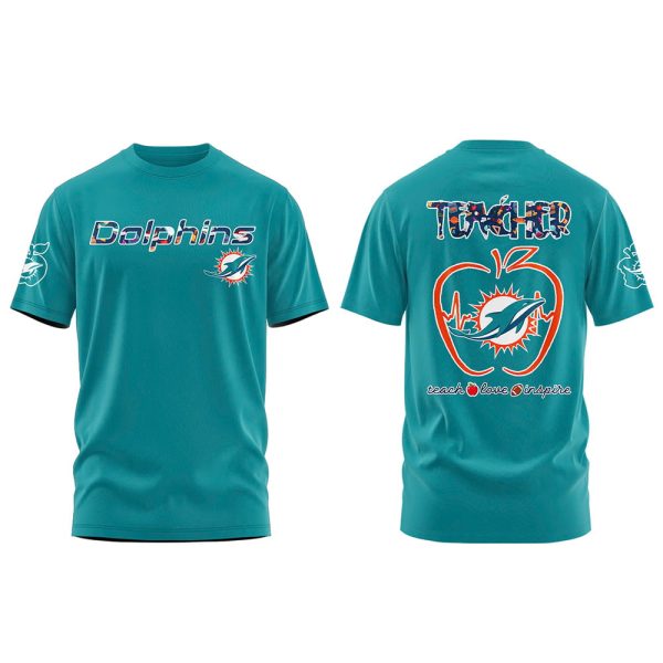 Dolphins Teacher Appreciation 2025 Shirt