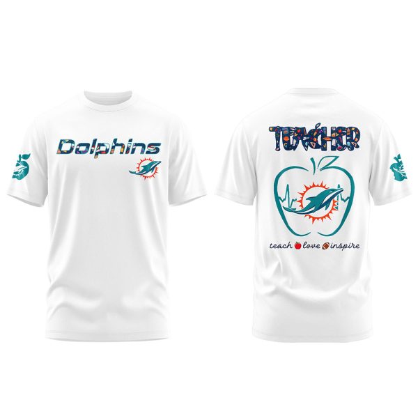 Dolphins Teacher Appreciation 2025 Shirt 2