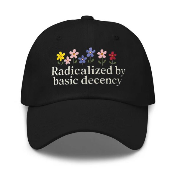 Floral Retro Radicalized by Basic Decency Embroidered Hat