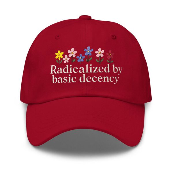Floral Retro Radicalized by Basic Decency Embroidered Hat 3