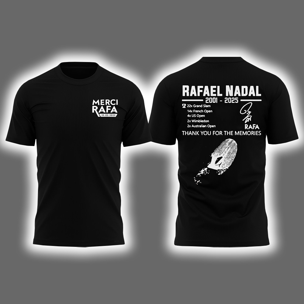 French Open Merci Rafa Two-Sided Shirt French Open Merci Rafa Two-Sided Shirt