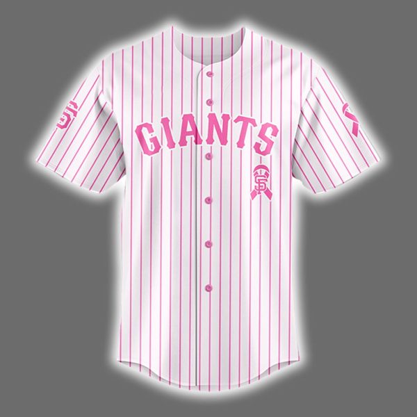 Giants 2025 Breast Cancer Awareness Game Night Jersey 2