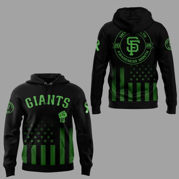 Giants Mental Health Awareness Month 2025 Hoodie Joggers Cap