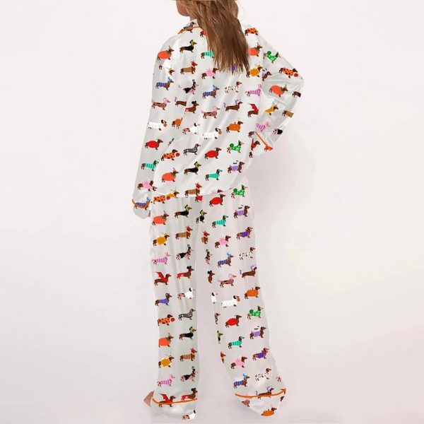 Halloween Dachshund Satin Pajama Set 3