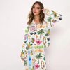 Hawaii Travel Satin Pajama Set