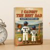 I Caught the Best Dad Happy Fathers Day Acrylic Block Plaque 2