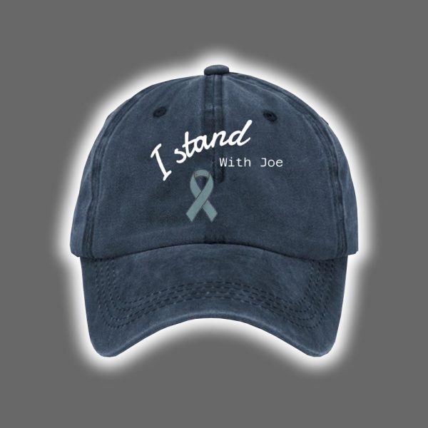 I Stand With Joe Stay Strong Prostate Cancer Awareness Print Baseball Cap 2