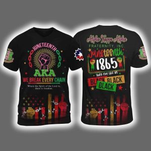 2025 Alpha Kappa Alpha Lovers Juneteenth Freedom Day Shirt