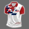 Independence Day Faith In God We Trust Printed Casual Polo Shirt 2