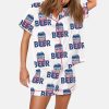 It's A Bad Day To Be A Cold Beer 4th Of July Patriotic Drinking Satin Pajama Set