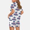 Its A Bad Day To Be A Cold Beer 4th Of July Patriotic Drinking Satin Pajama Set 2