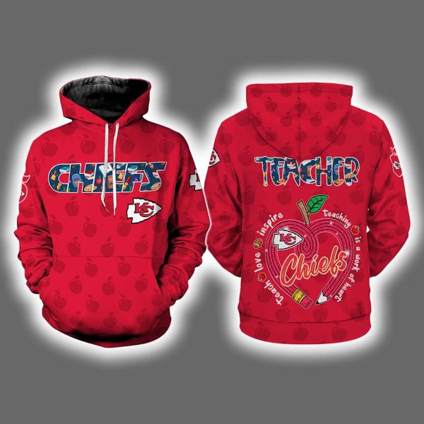 KC Chiefs Teacher Appreciation 2025 Hoodie