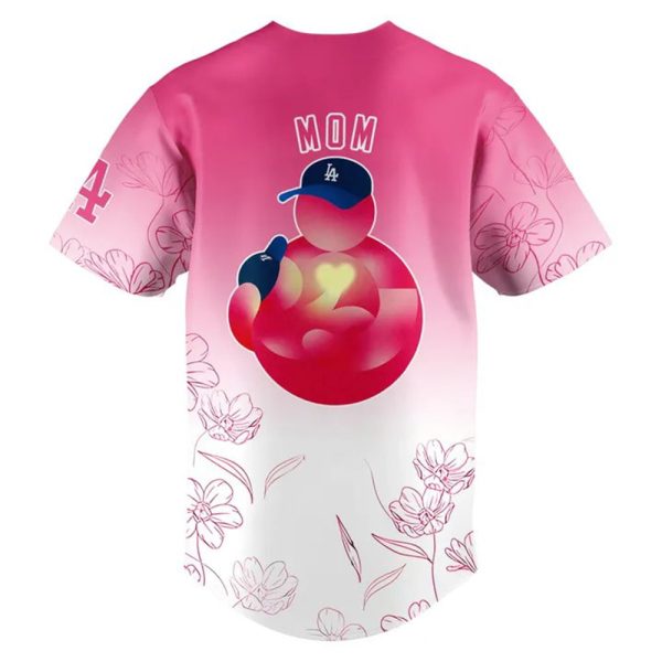 LA Dodgers Happy Mothers Day Baseball Jersey 2025 3