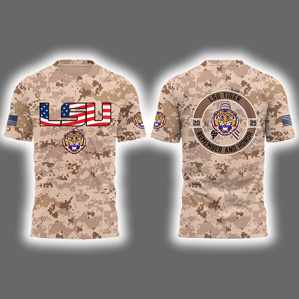 LSU Baseball Memorial Day Camo Shirt 2025 LSU Baseball Memorial Day Camo Shirt 2025