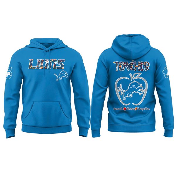 Lions Teacher Appreciation 2025 Hoodie Joggers Cap