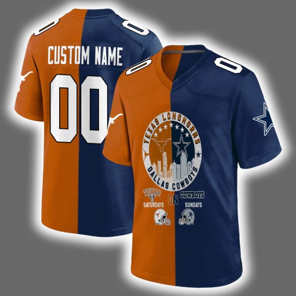 Longhorns On Saturdays Cowboys On Sundays Jersey