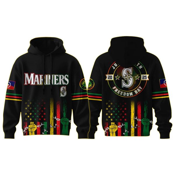 Mariners 2025 Juneteenth Freedom Day Hoodie Joggers Cap
