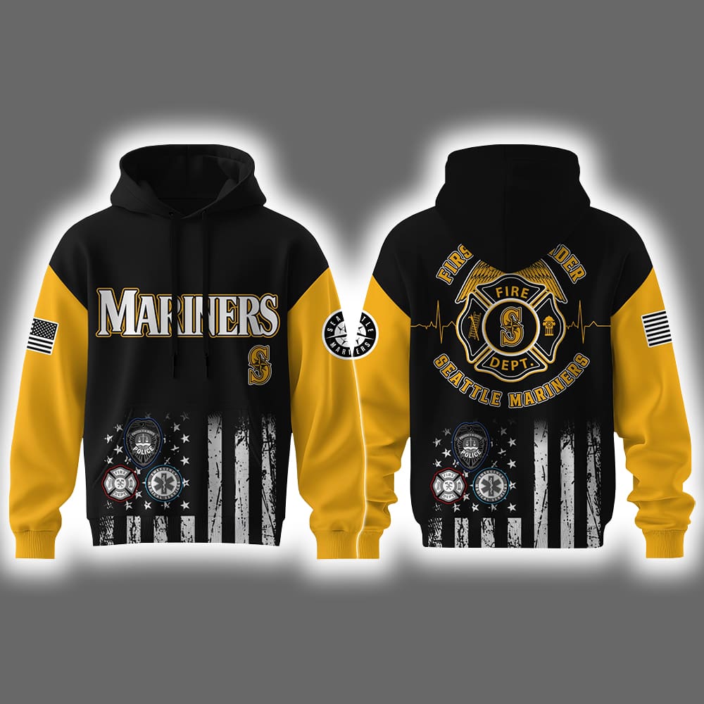 Mariners First Responders Night Hoodie Joggers Cap 2025 Mariners First Responders Night Hoodie Joggers Cap 2025
