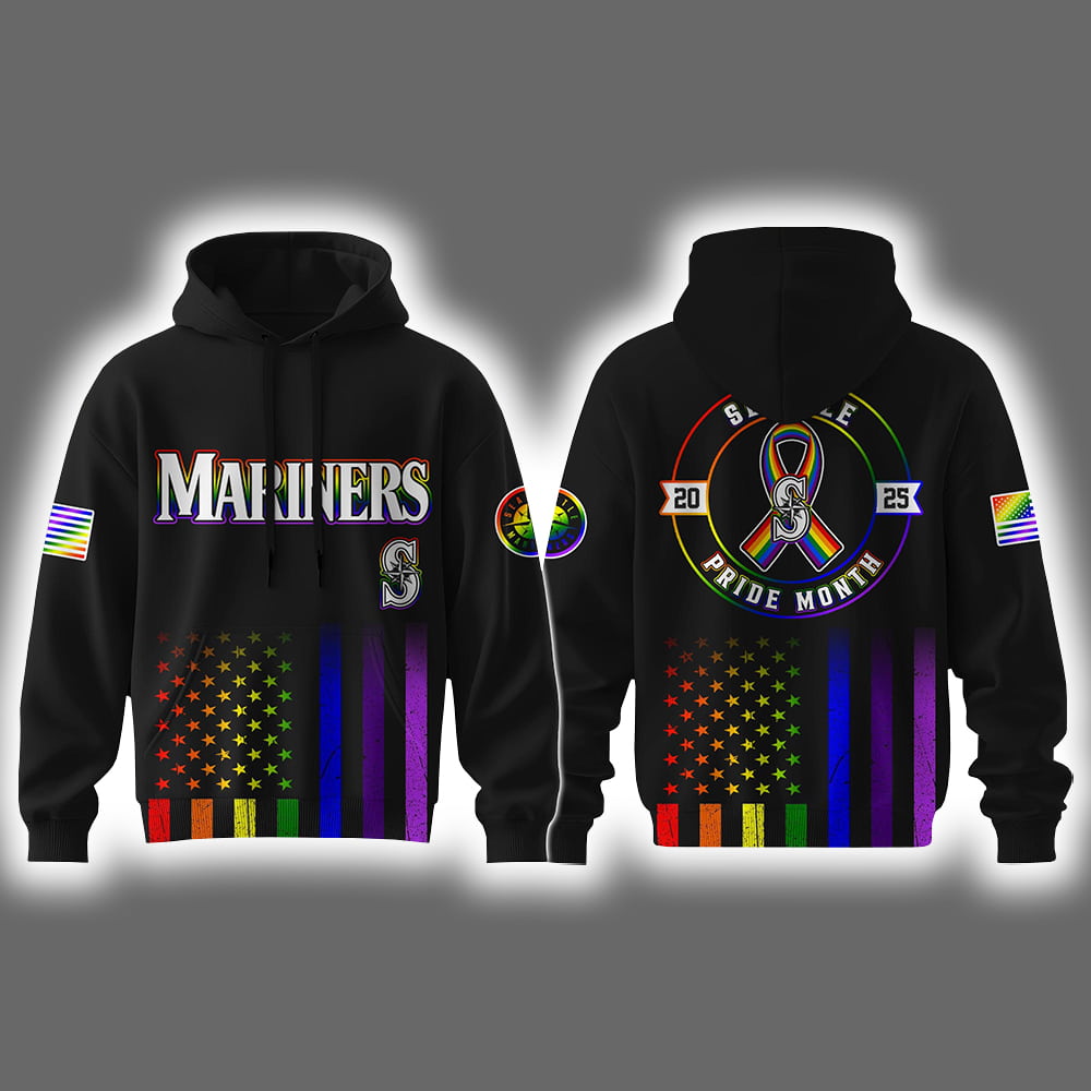 Mariners Pride Month 2025 Hoodie Joggers Cap Mariners Pride Month 2025 Hoodie Joggers Cap
