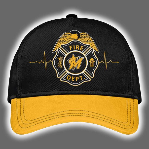 Marlins First Responders Night Hoodie Joggers Cap 2025 3
