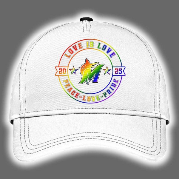 Marlins Happy Pride Month Hat 2025