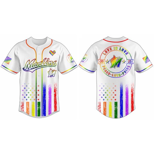 Marlins Happy Pride Month Jersey 2025