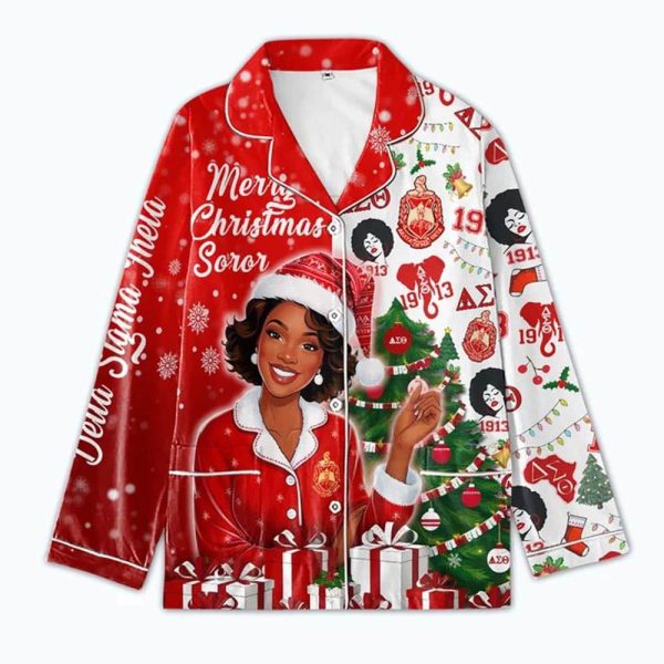 Merry Christmas Delta Sigma Theta 1913 Pajama Set 2