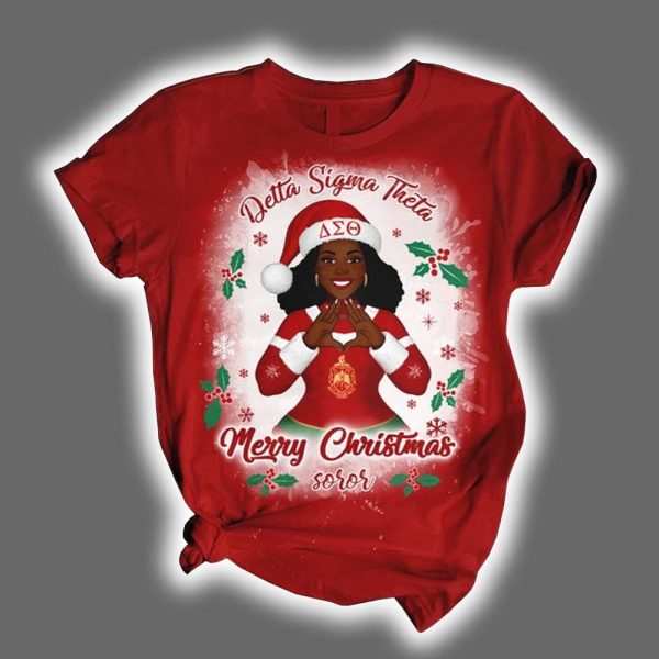 Merry Christmas Delta Sigma Theta 1913 Shirt And Pants Pajama Set 2