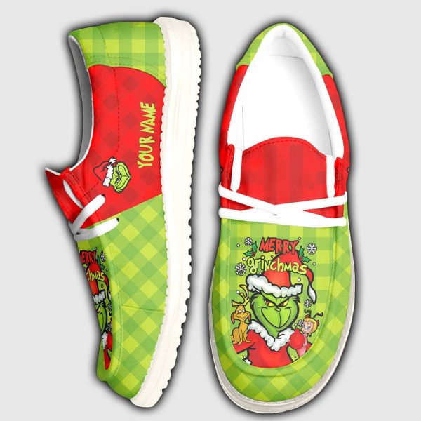 Merry Grnchmas Personalized Dude Shoes