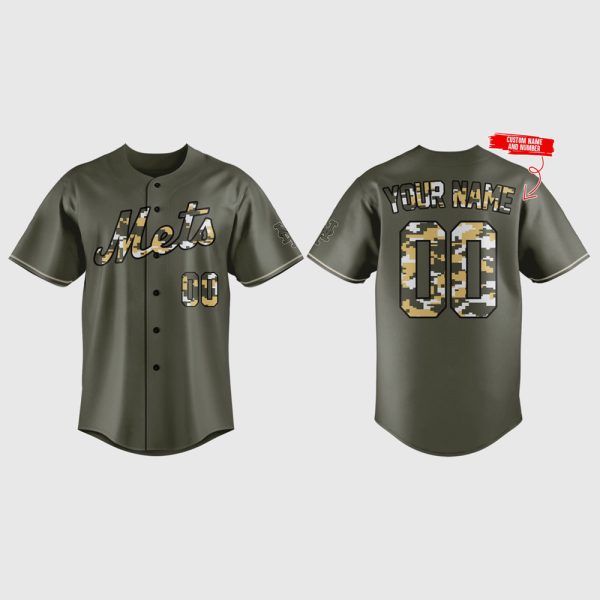 Mets Sean Manaea Camo Jersey 2025 Giveaway