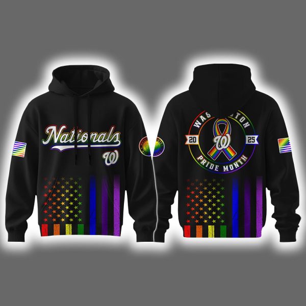 Nationals Pride Month 2025 Hoodie Joggers Cap