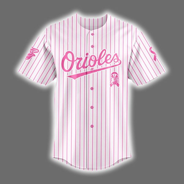 Orioles 2025 Breast Cancer Awareness Game Night Jersey 2