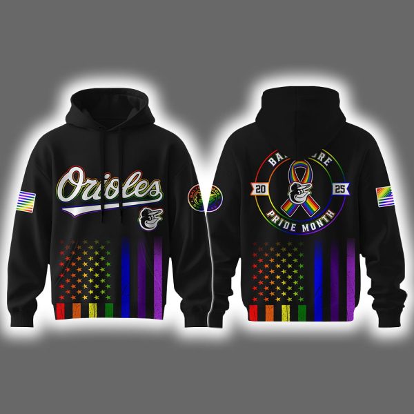 Orioles Pride Month 2025 Hoodie Joggers Cap