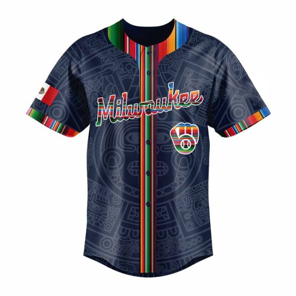 Personalized 2025 Brewers Mexican Heritage Night Baseball Jersey 2