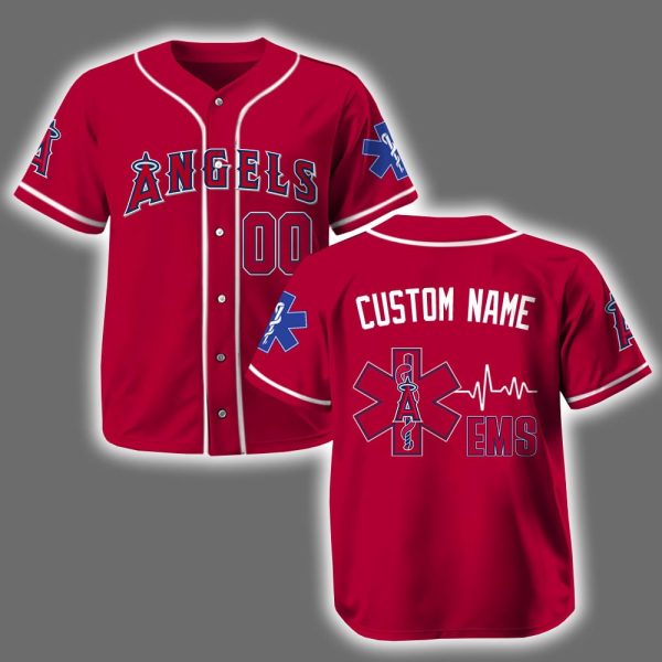 Personalized Angels EMS Appreciation 2025 Baseball Jersey
