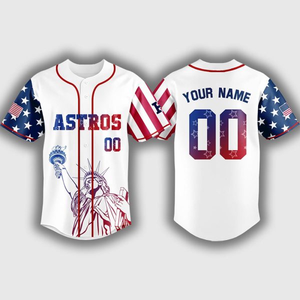 Personalized Astros Happy Independence Day 2025 Jersey