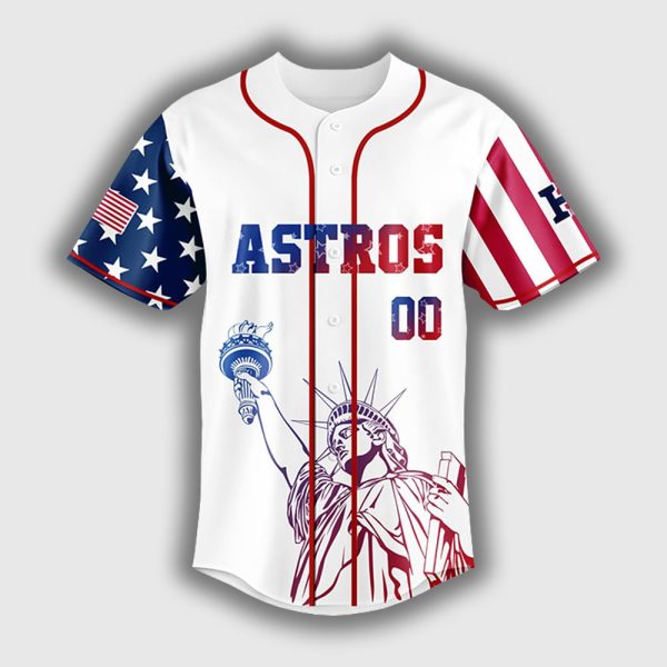 Personalized Astros Happy Independence Day 2025 Jersey 2