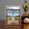 Personalized Baseball Dad Trading Card Theme Acrylic Block