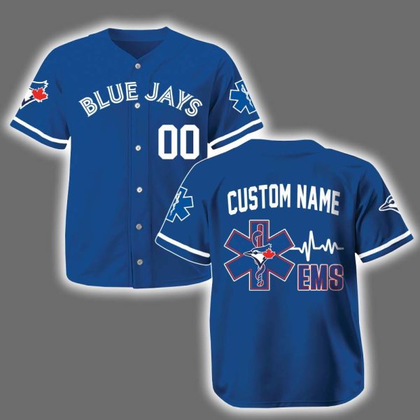 Personalized Blue Jays EMS Appreciation 2025 Baseball Jersey
