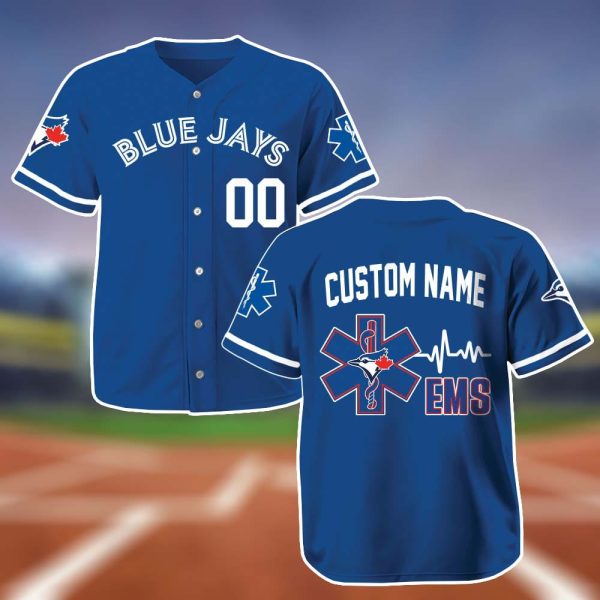 Personalized Blue Jays EMS Appreciation 2025 Baseball Jersey 2