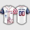 Personalized Braves Happy Independence Day 2025 Jersey