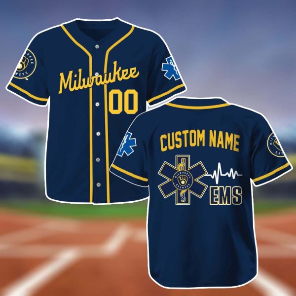 Personalized Brewers EMS Appreciation 2025 Baseball Jersey 2